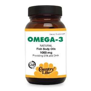  Country Life   Omega 3 Fish Body Oils 1000 Mg   100 