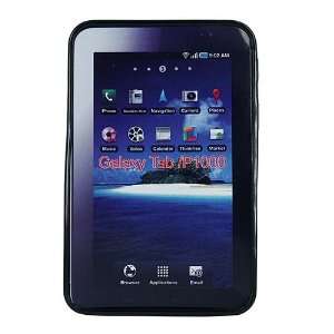   Skque Black Plastic Skin TPU Case For Samsung Galaxy Tab Electronics