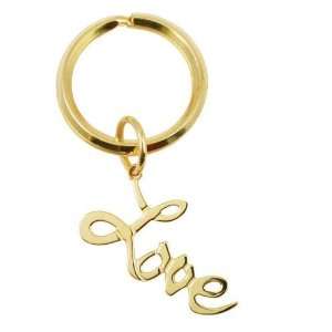  18K Gold Plated Love Key Chain Jewelry