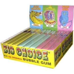 King Sized Big Choice Bubble Gum Cigars  Grocery & Gourmet 