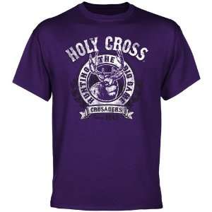  Holy Cross Crusaders The Big Game T Shirt   Purple