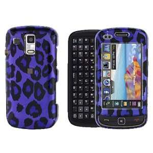  Purple with Black Leopard Snap on Hard Skin Cover Case for 