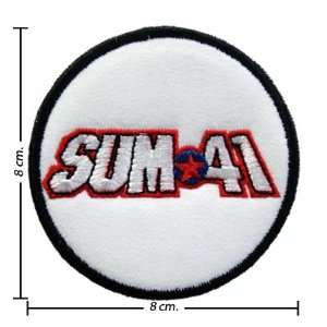  3pcs Sum 41 Music Band Logo I Embroidered Iron on Patches 
