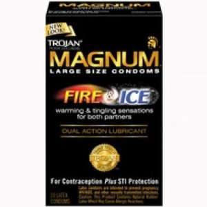 Bundle Trojan Magnum Fire and Ice 10 Pack and 2 pack of Pink Silicone 