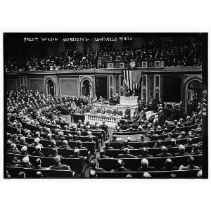 Pres. Wilson addressing Congress 