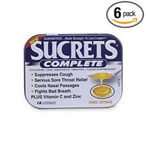  Sucrets Cool Citrus, Boxes (Pack of 6) Health & Personal 