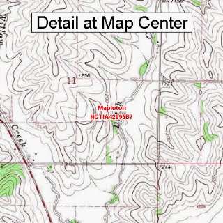 USGS Topographic Quadrangle Map   Mapleton, Iowa (Folded/Waterproof 