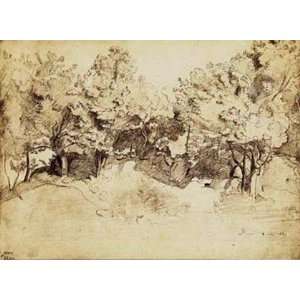   Corot Landscape by Jean Baptiste Camill Corot 15x11