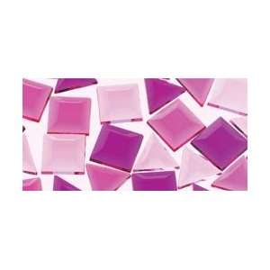 The Beadery Clearly Mosaics Faceted Stones 67g Fuschia/Rose/Amethyst 
