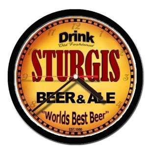  STURGIS beer and ale cerveza wall clock 