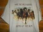 SAVE THE WILD HORSES T SHIRT100 COTTON PRESHRUNK items in Wild Mustang 