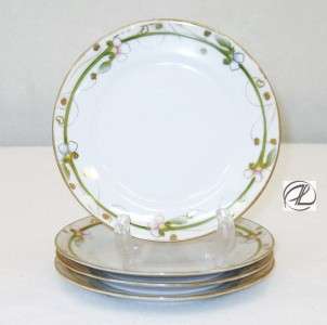 Antique China Nippon Bread & Butter Plates SET OF 4 Vintage China 