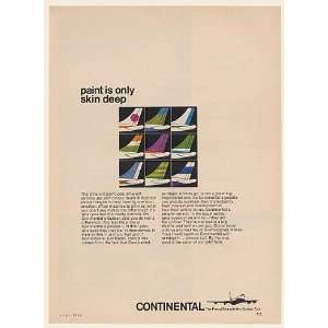  1966 Continental Airlines Paint is Only Skin Deep Jet 