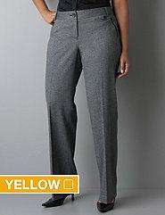 Lane Bryant BLACK TWEED Right Fit Yellow Label Classic Trouser Pants 