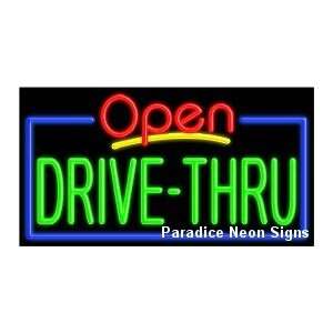 Open Drive  Thru Neon Sign 