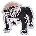 USMC Marine Corps Bulldog Black 3 in Embroidered Iron On Patch