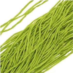  Silk Fabric String 2mm Peridot Green 42 Inch Strand (1 