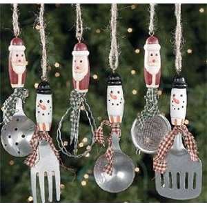  3 pc assorted   Country Rustic Christmas ~ Kitchen Utensil 