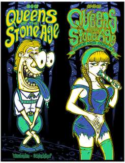 QUEENS OF THE STONE AGE GERMANY 07 CONCERT POSTER SET  