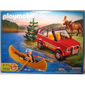   Playmobil 5898 Wild Yukon Adventure (Jeep,canoe,moose) Toys & Games