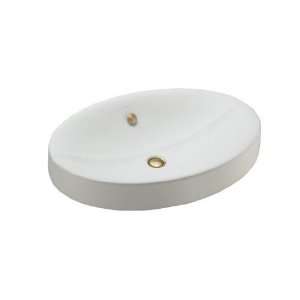   White Strela Vanity Top Lavatory from the Strela Collection K 2952