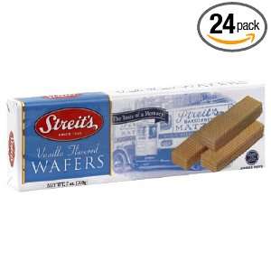 Streits Wafer, Vanilla, 7 Ounce (Pack of 24)  Grocery 