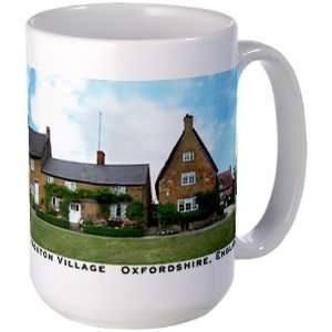   Village Cottages. Street Large Mug by  