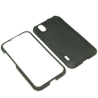 Carbon Snap On Hard Shield Cover Case For Sprint LG Marquee LS855 