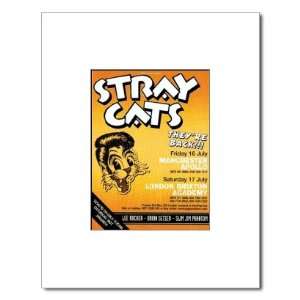  STRAY CATS UK Tour 2004 10x8in Matted Music Print