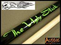   Designer Maple Pool Snooker Cue   Ugly Stick Green Personalized Cues