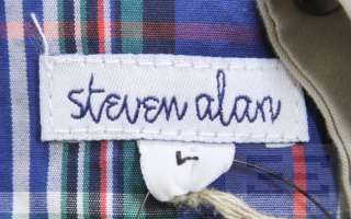 Steven Alan Khaki Pleated Suspender Skirt Size Large  