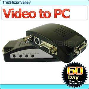 CCTV S Video BNC Video to PC VGA Converter Adapter Box  
