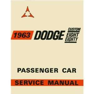  1963 DODGE 880 Shop Service Repair Manual Book Automotive