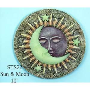   Sun & Moon Glow in the Dark Stepping Stone, 10 Patio, Lawn & Garden