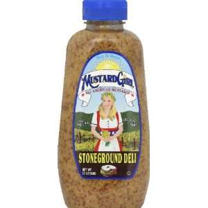 Mustard Girl Mustard Stone Ground Deli 12.0 OZ (Pack of 12)  