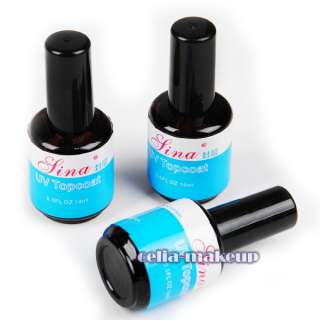 pcs UV Topcoat Top coat Acrylic Nail Art Gel liquid powder dust Sets 