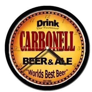  CARBONELL beer and ale cerveza wall clock 