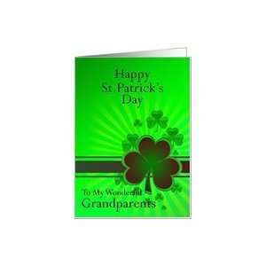  Shamrocks for St Patricks Day, grandparents Card Health 