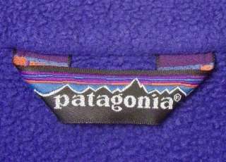 Vintage PATAGONIA Purple Fleece Zip Up Jacket Mens XL  