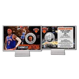  Carmelo Anthony Knicks Silver Coin Card