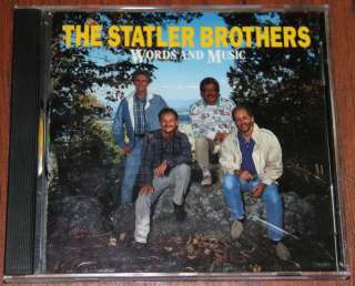 The Statler Brothers WORDS AND MUSIC music CD  