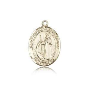   Included In A Grey Velvet Gift Box Patron Saint of Athletes/Soldiers