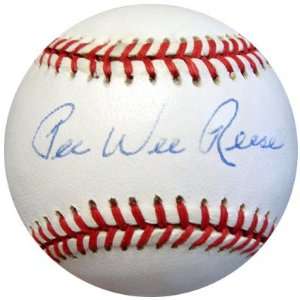  Pee Wee Reese Autographed NL Baseball PSA/DNA Sports 