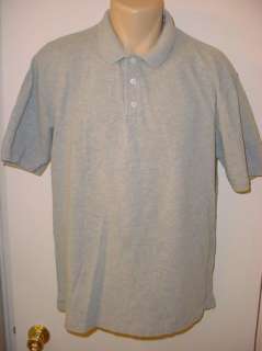 Cambridge Classics Mens Polo Golf Shirt   size L   gray   100% Cotton 