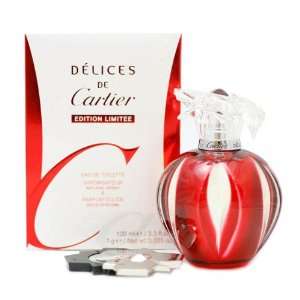  DELICES DE CARTIER Perfume. EAU DE TOILETTE SPRAY 3.3oz 