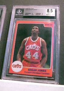 1984 85 Star NBA Cavs Edgar Jones Card #220 BGS 8.5  
