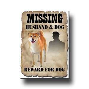 Shiba Inu Husband Missing Reward Fridge Magnet No 3