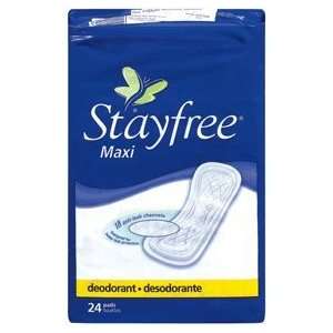  Stayfree Pads, Maxi, Deodorant 24 pads Health & Personal 