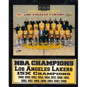  2009 Los Angeles Lakers Statistic Plaque