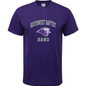  Southwest Baptist Bearcats Purple Youth Band Arch T Shirt 